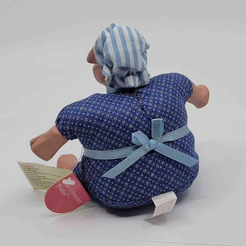 Russ Berrie K Kelly #2641 Country Pigletta mother pig w baby